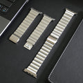 Luxury Steel Strap for Apple Watch Band Series 10/9/8/7/6/5 SE / Ultra 8 1/2 by Arleathercraft