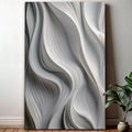 Modern Monochrome Waves Abstract Wall Art by Tailored Canvases