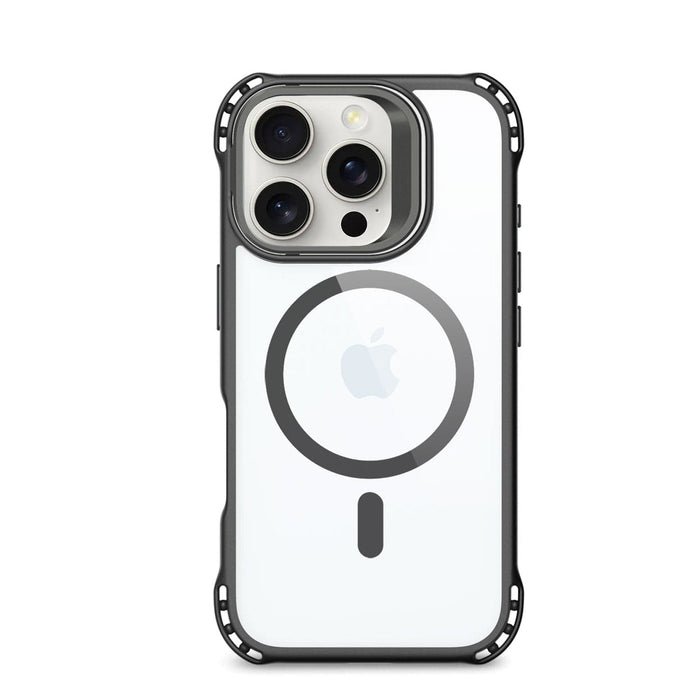 iPhone 16 Pro Clear Kickstand Case - Anti-Slip, Rugged, MagSafe | Venture Series by Zerodamage Sahara Case LLC