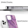 Purple Marble Series Case - iPhone 13 Pro by Zerodamage Sahara Case LLC