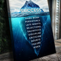 Success Motivational Wall Sign by Tailored Canvases