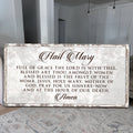 The Hail Mary Faith Sign II by Tailored Canvases