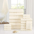 18-Piece: Bibb Home Zero Twist Egyptian Cotton Towel Set by DailySale