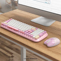 Wireless Keyboard & Mouse Combo - Soft Click, Colorful 100 Keys by Zerodamage Sahara Case LLC