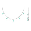 Emerald Layering Necklace by Fine Color Jewels