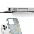iPhone 15 Pro Max Blue Marble Case - Elegant Protection | Inspire Series by Zerodamage Sahara Case LLC