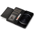 Indy Series Black Leather Wallet Case - iPhone 13 Pro by Zerodamage Sahara Case LLC