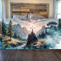 Cross On A Hill Faith Wall Art by Tailored Canvases