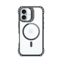 iPhone 16 Plus Clear Kickstand Case - Anti-Slip, Rugged, MagSafe | Venture Series by Zerodamage Sahara Case LLC