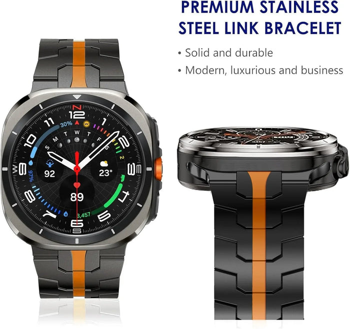 Steel Samsung Galaxy Ultra Watch Band 47MM by Arleathercraft
