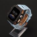 Luxury Mod Kit for Apple Watch 10/11 (42/46mm) - Rose Gold Edition by Arleathercraft