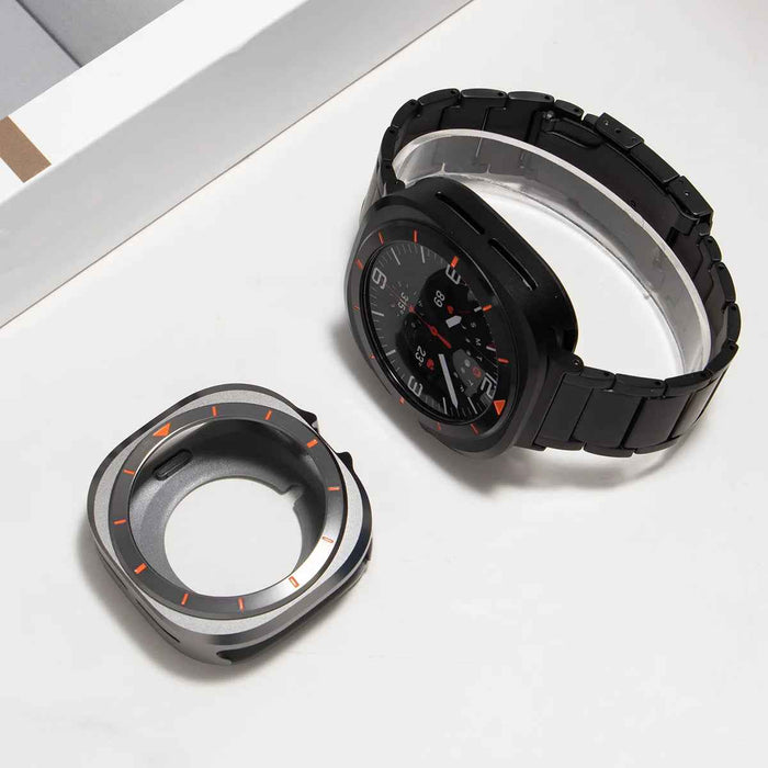 Samsung Galaxy Watch Ultra 47mm Metal Case - Anti-Fall Hard Alloy Frame + Protective by Arleathercraft