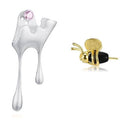 5A Clear Cubic Zirconia And Agate Stone Cute Bee 925 Sterling Silver Stud Earrings by DailySale