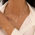 3pcs Heart Necklace & Bracelet Set for Women by DailySale