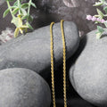 2.0mm 14k Yellow Gold Light Rope Chain by Bids.com