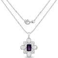 7.80 Carat Genuine Amethyst .925 Sterling Silver Pendant by Bids.com