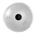 Silarius SIL-FISHBULB3MP 3MP WiFi, bulb fish-eye Camera, app (IC See) , TF card, 2-Way Audio , app can switch bulb on - 1.29mm lens (SILVER COLOR) by Silarius