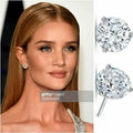 5Ct Round Cut VVS1 Diamond Style Push Back Stud Earrings 14K White Gold by DailySale