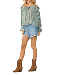 ELAN Off-the-Shoulder Top, Size Small by Vanessa Jane