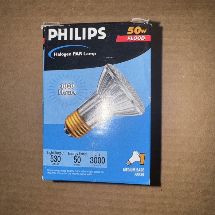 Philips Halogen PAR Lamp 50W 50 PAR36/NSP 12 Volt Compact Flood Spot by Price Is Right Miami