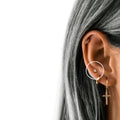 Classic CZ Tiny Diamond Screw Flat Back Earrings: Gold by Boutique 23