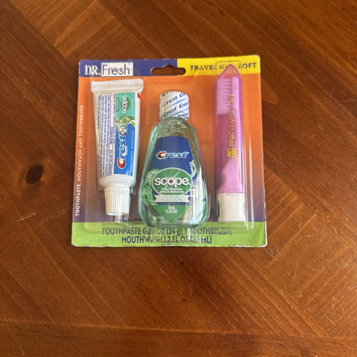 Dr. Fresh Travel Kit 3-in-1 Toothpaste/Scope, 1-Pack Exp 08/26 by Price Is Right Miami
