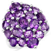5.44 Carat Genuine Amethyst .925 Sterling Silver Ring