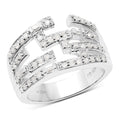 0.60 Carat Genuine White Diamond .925 Sterling Silver Ring by Bids.com