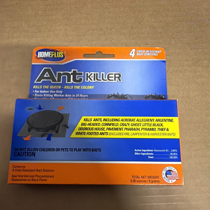 Home Plus Ant Killer Indoor Child-Resistant Bait Stations 4-Pack by Price Is Right Miami