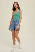 Sweater Tank Top - Emerald by Boutique 23