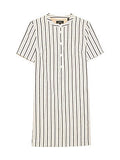 Theory Womens Trapeze Stripe Mini Dress, Size Medium by Vanessa Jane
