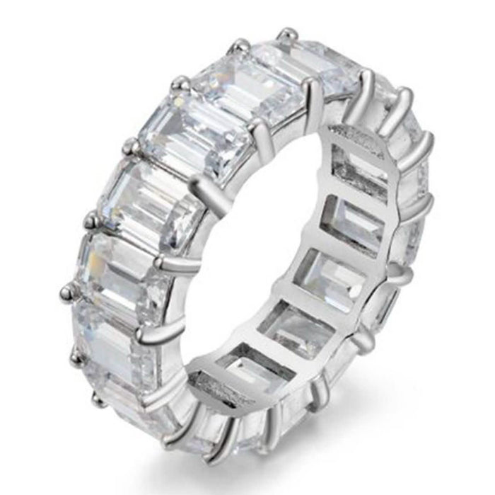 5MM Emerald Cut Eternity Band by DailySale