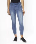 Zoe by Zoe +Phoebe Juniors High Rise Skinny Pin Tuck Jeans by Vanessa Jane