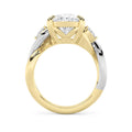 6.25Cttw Oval Shaped Lab Grown Diamond (F/VS) Bold Accented Engagement Ring in 14K Gold by Fine Color Jewels