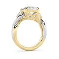 6.25Cttw Oval Shaped Lab Grown Diamond (F/VS) Bold Accented Engagement Ring in 14K Gold by Fine Color Jewels