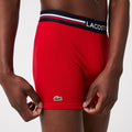Lacoste Men's 3-Pack Long Cotton Boxer Brief by I-Max Fashions