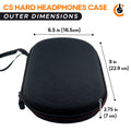 CentralSound EVA Hard Zippered Headphones Protective Carrying Case - Black by CentralSound