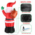 6 Ft. Santa Claus Inflatable Outdoor Decoration by DailySale