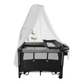 6-in-1 Foldable Baby Crib with Activity Center Diaper Changing Table by DailySale