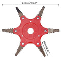 6 Leaves Lawn Mower Blade Metal Brush Cutter Blades Trimmer Blade by DailySale