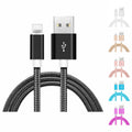 6-Pack: 10-Foot Braided Heavy-Duty Lightning Cables for Apple Devices by DailySale