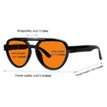 6 Pack 100% Blue Blocking Glasses Orange Lens Metalless Screwless Pilot R2312-B98 by Pasteur Pharmacy