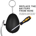 6-Pack: 140DB Personal Security Alarm Keychain with LED Lights by DailySale