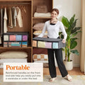 6-Pack: 40L Foldable Clothing Storage Bags with Front Clear Window by DailySale
