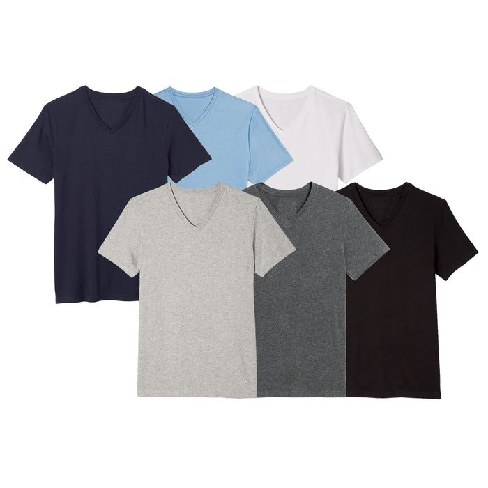 6-Pack: Boy's Assorted S/S V-Neck Tees by DailySale