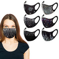 6-Pack: Celebrity Holiday Bling Rhinestone Face Mask by DailySale