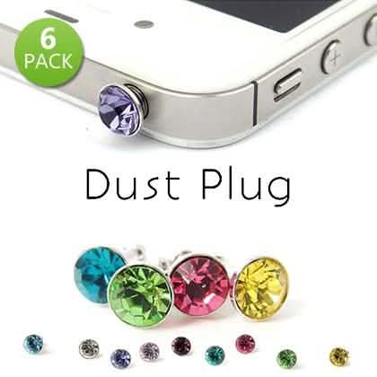 6-Pack: Fashionable Crystal Diamond Dust Plugs by DailySale