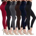6-Pack: Hot Women’s Fleece Lined Leggings High Waist Soft Stretchy Warm Leggings by DailySale