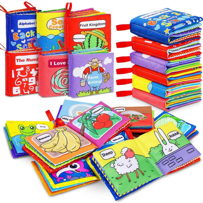 6-Pack: Magicfun Cloth Baby Books by DailySale