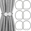 6-Pack: Magnetic Curtain Tiebacks, Decorative Curtain Holdbacks
